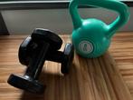 2 5 Kg Dumbels en kettlebell van 6 kg beiden nieuw Wow!, Ophalen of Verzenden, Nieuw, Benen, Dumbbell