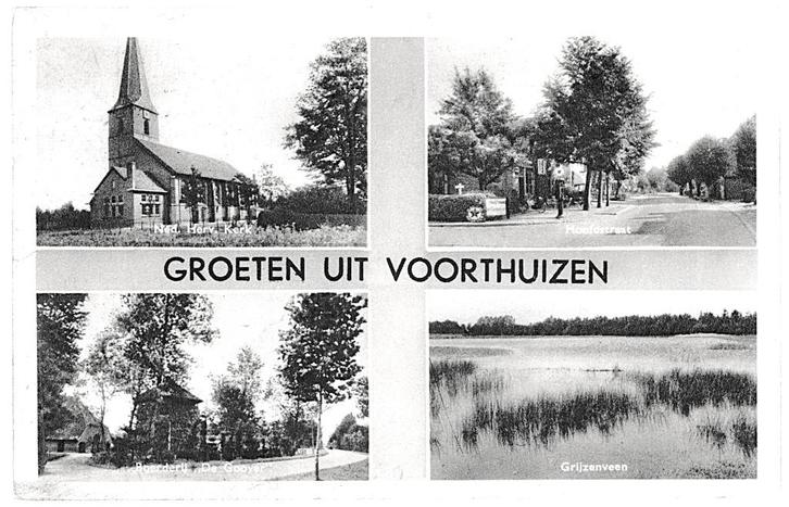 970114 Voorthuizen Gld 1948 Gelopen met postzegel, Verzamelen, Ansichtkaarten | Nederland, Gelopen, Gelderland, 1940 tot 1960