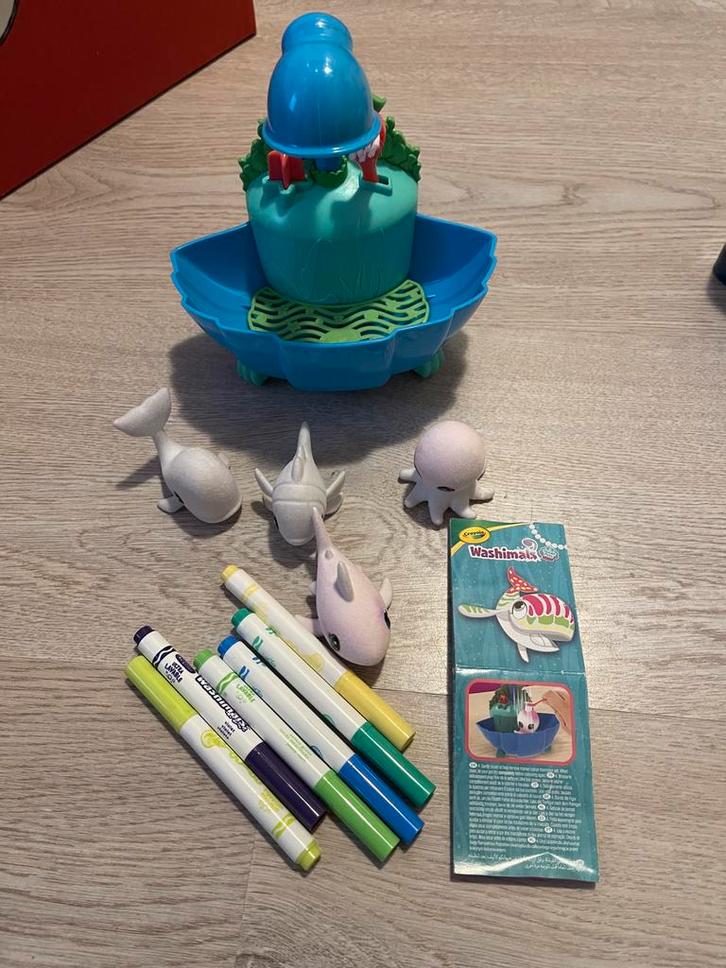 Complete set Washimals - zeedieren lagune - als nieuw, Kinderen en Baby's, Speelgoed | Educatief en Creatief, Zo goed als nieuw
