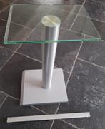 Audio / TV / midi set / kunst standaard glas – metaal - hout, Ophalen, Minder dan 50 cm, Zo goed als nieuw, Minder dan 100 cm