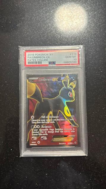 Umbreon EX Full art PSA 10 beschikbaar voor biedingen