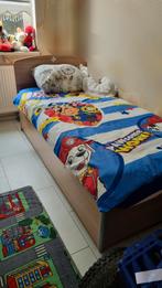 Çilek Bed met Opbergruimte, 90 cm, Eenpersoons, Bruin, Ophalen of Verzenden