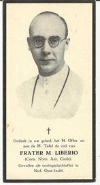 Oorlog Frater M Liberio Komt in 1944 om bij Bombardement, Verzamelen, Bidprentjes en Rouwkaarten, Verzenden, Bidprentje