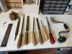 Diverse set handgereedschap: vijlen, schroevendraaier, booro, Antiek en Kunst, Antiek | Gereedschap en Instrumenten, Ophalen