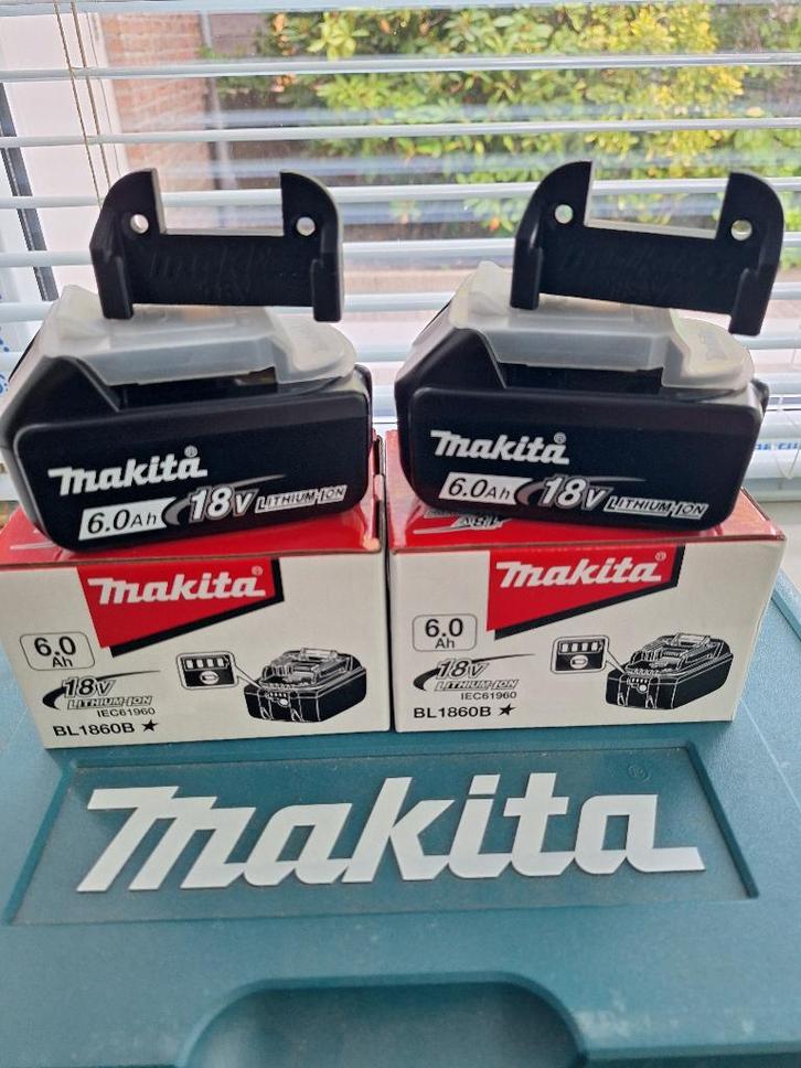 NIEUW! 2x Makita 18v 6ah accu batterij BL1860B, Doe-het-zelf en Verbouw, Gereedschap | Machine-onderdelen en Toebehoren, Nieuw
