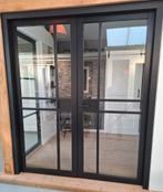 Steellook deuren van hout met glas, Doe-het-zelf en Verbouw, Deuren en Horren, Ophalen, 80 tot 100 cm, Binnendeur, Zo goed als nieuw