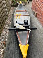 Canadese Kano met 62 lbs fluistermotor., Ophalen, Canadese kano of Open kano