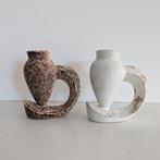 2 x vintage Duif’s Keramiek design vaas vaasje 1970s, Gebruikt, Overige kleuren, Aardewerk of Porselein, Ophalen of Verzenden