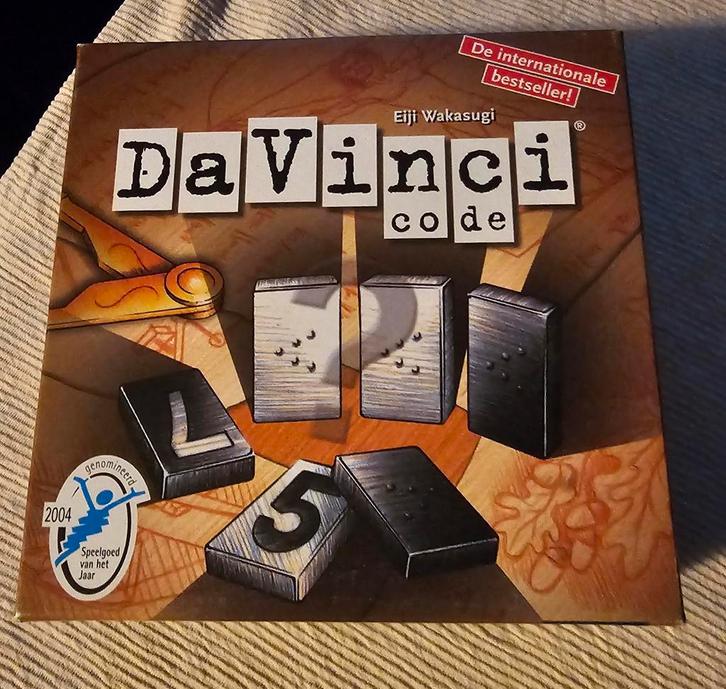 DaVinci Code Bordspel, Hobby en Vrije tijd, Gezelschapsspellen | Bordspellen, Zo goed als nieuw, Een of twee spelers, Drie of vier spelers