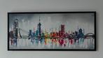 Schilderij van skyline Rotterdam, Ophalen, Nieuw, Schilderij, 75 tot 100 cm