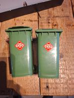 2 kleine groene containers 14 cm hoog, Ophalen of Verzenden