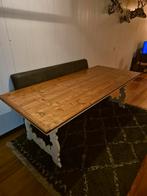Grote robuuste/ landelijke eettafel, Ophalen, 100 tot 150 cm, 200 cm of meer, Zo goed als nieuw