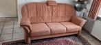 Bankstel  Zalm kleur., Huis en Inrichting, Ophalen of Verzenden, Gebruikt, 75 tot 100 cm, Vierpersoons of meer