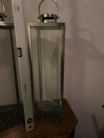 Set van 2 decoratieve lantaarns 65 cm hoog beschikbaar voor biedingen