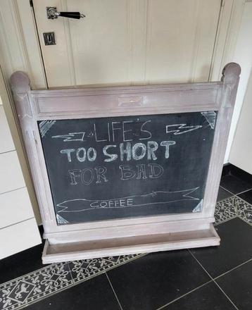 Brocant memo bord, krijt bord, schoolbord  beschikbaar voor biedingen