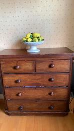 Engelse mahoni ladenkast, Huis en Inrichting, Kasten | Ladekasten, Zo goed als nieuw, 3 of 4 laden, Minder dan 100 cm, 25 tot 50 cm