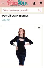 Pencildress nieuw collectif 50’s pinup velvet galajurk kerst, Ophalen of Verzenden, Zo goed als nieuw, Maat 46/48 (XL) of groter