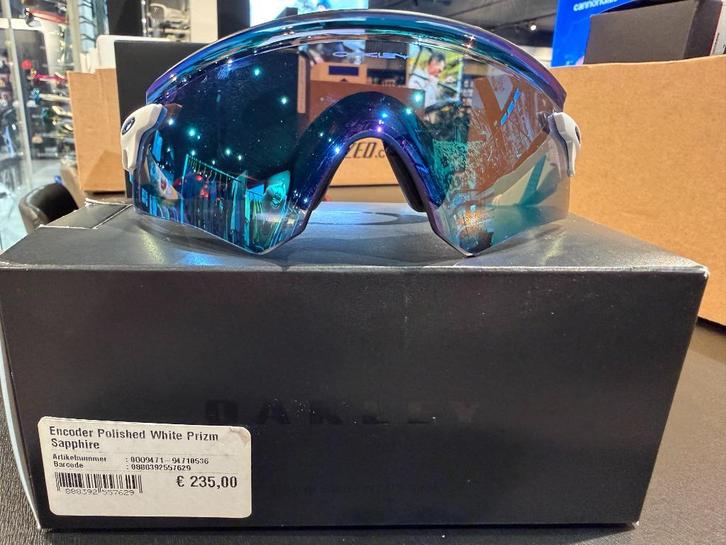 Oakley Encoder polished white - prizm saphire, Sieraden, Tassen en Uiterlijk, Zonnebrillen en Brillen | Heren, Nieuw, Bril, Oakley