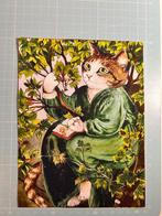 Lapje poes in het bos met jurk, Ophalen of Verzenden, Zo goed als nieuw, 30 tot 120 cm, Katoen