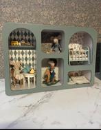 Wandkastje met Maileg behang, Ophalen of Verzenden, Nieuw, Poppenhuis