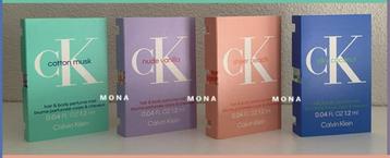 CKset 4 parfum samples proefjes testers monsters beschikbaar voor biedingen