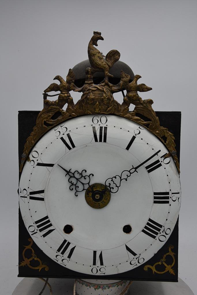 comtoise schotelhaan + het rode boek van Bergmann, Antiek en Kunst, Antiek | Klokken, Ophalen