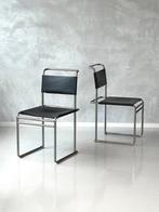 Tecta B40 eetkamerstoelen 2x Marcel Breuer Bauhaus prijs p/s, Gebruikt, Zwart, Ophalen of Verzenden, Metaal