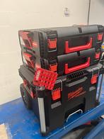 Milwaukee packout nieuw met 2 koffers, Doe-het-zelf en Verbouw, Gereedschapskisten, Ophalen, Nieuw