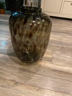 Grey cheetah vaas, Ophalen, Overige kleuren, Minder dan 50 cm, Glas