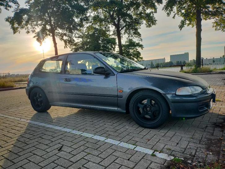 Honda Civic EG 1995 Grijs, Auto's, Honda, Particulier, Civic, Benzine, Hatchback, Handgeschakeld, Origineel Nederlands, Zilver of Grijs