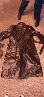 Oude motorjas met handschoenen en hoedje, Motoren, Ophalen, Tweedehands, Jas | leer