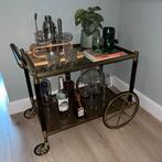 Vintage dranken trolley / serveerwagen – jaren ’70, Huis en Inrichting, Barren, Ophalen, Zo goed als nieuw