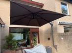 Parasol antraciet 3x3 meter, Tuin en Terras, Ophalen, Kantelbaar, 3 tot 4 meter, Zweefparasol
