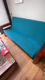 Teakhouten slaapbank Aba-i, Huis en Inrichting, Ophalen, Gebruikt, Tweepersoons, 140 cm