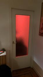 Mooie binnendeur met glas, 71x197 cm, Ophalen, Gebruikt, Minder dan 80 cm, Binnendeur