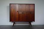 Louis van Teeffelen Wébé Kast Vintage uit de Jaren 50, Ophalen, 100 tot 150 cm, ., Met deur(en)