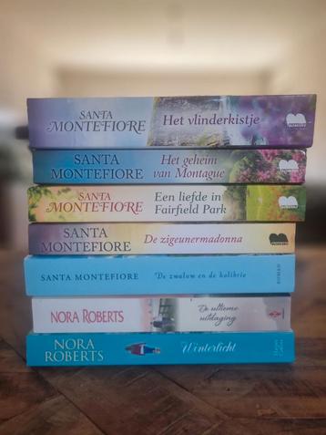 Nora Roberts (2) en Santa Montefiore (5x) beschikbaar voor biedingen