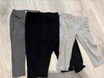 Leggings - zwart - grijs - 80, Meisje, Zo goed als nieuw, Broekje, Verzenden