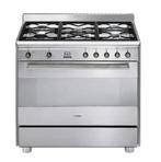 🔥Luxe Fornuis Smeg 90cm rvs NIEUW in doos 1 oven 5 pits, Witgoed en Apparatuur, Fornuizen, 60 cm of meer, Ophalen of Verzenden