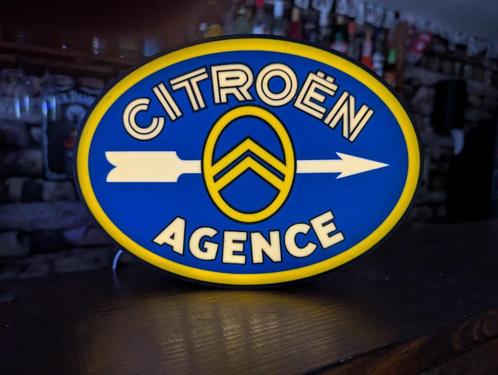 Citroën "Agence" Lightbox – warmwit LED, USB-aansluiting, Verzamelen, Merken en Reclamevoorwerpen, Nieuw, Reclamebord, Verzenden