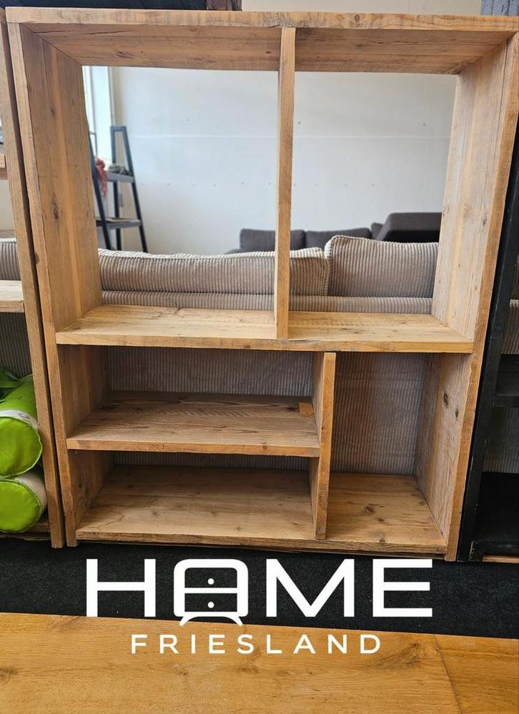 Kast - Steigerhout, Huis en Inrichting, Kasten | Boekenkasten, Zo goed als nieuw, 100 tot 150 cm, Minder dan 100 cm, 25 tot 50 cm