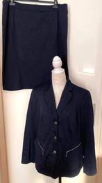 Gelco jasje met bijpassende rok maat 46 [v], Kostuum of Pak, Blauw, Maat 46/48 (XL) of groter, Ophalen of Verzenden