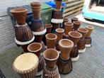 Djembe 15 stuks origineel Afrikaans djembe’s, Muziek en Instrumenten, Percussie, Ophalen, Zo goed als nieuw, Trommel