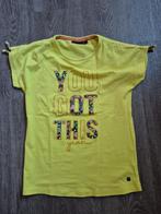 Geel T Shirt met Tekst en kraaltjes bij de mouwen, Persival, Meisje, Ophalen of Verzenden, Zo goed als nieuw