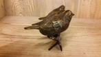 3 MUSSEN OP TAK / Bronzen beeld, Tuin en Terras, Tuinbeelden, Dierenbeeld, Nieuw, Info@huisentuindecoratiemarie.nl, Huis en tuin decoratie marie