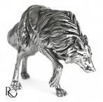 Massief zilveren Wolf miniatuur, Ophalen of Verzenden, Zilver