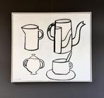 Klaas Gubbels, zeer groot schilderij “Stilleven….”, Antiek en Kunst, Ophalen