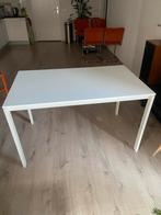 Witte IKEA eettafel (125x75x74cm), Ophalen, Kunststof, Gebruikt, 100 tot 150 cm