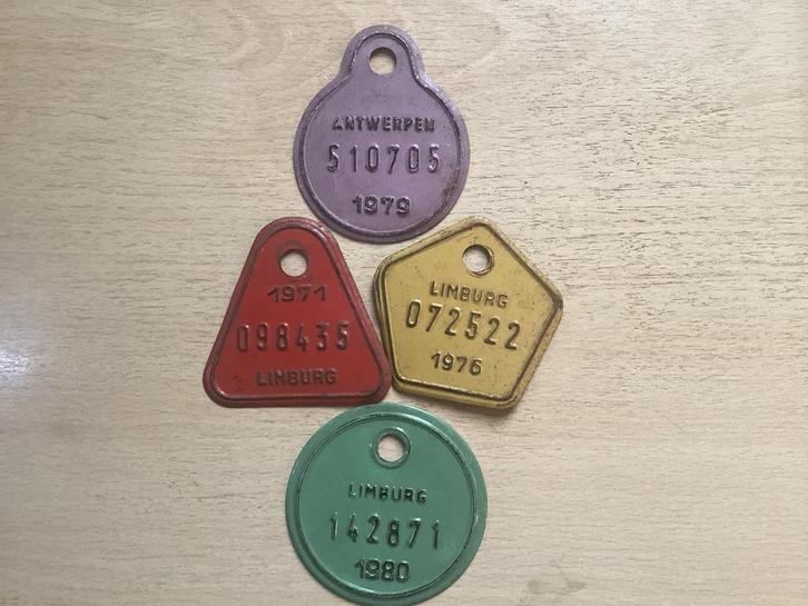 Belgische Fietsplaatjes Jaren 70/80, Verzamelen, Overige Verzamelen, Gebruikt, Ophalen of Verzenden