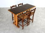 vintage bartafel met stoelen | eettafel | barkrukken | jaren, Gebruikt, Timbeije@hotmail.com, Ophalen of Verzenden, Lemmer